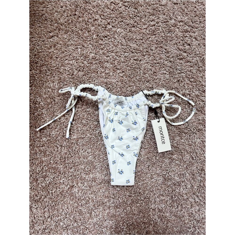 Montce Swim Heidi Floral Brasil Scrunch Bikini Bottoms